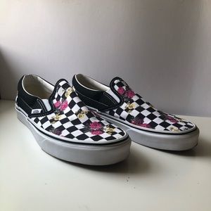 Floral Vans Slip-Ons